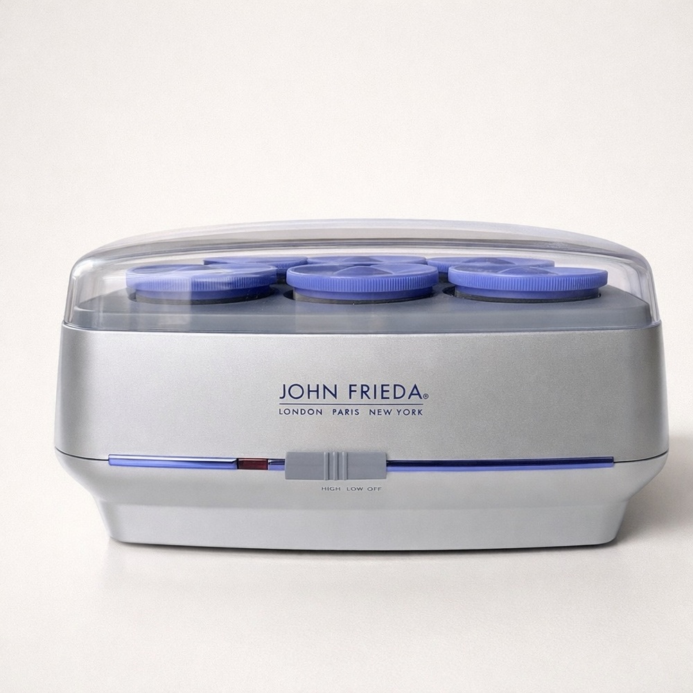 John Frieda 5 Jumbo Heated Hot Rollers Smooth Waves Clips Not Included